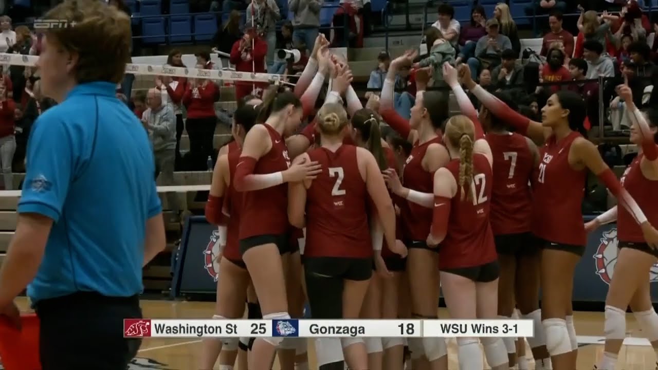 WSU Volleyball: Highlights at Gonzaga | 11/12/25