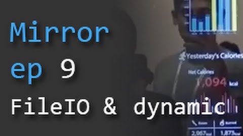 Smart Mirror ep 9 - Accessing files and resources in UWP