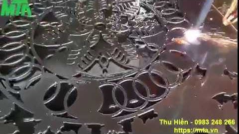 Bàn giao máy cắt Plasma CNC cắt hoa văn tại Cần Thơ - 2019