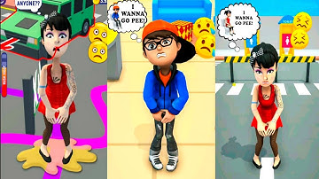 Rush Run (Need to pee) - NOOB vs PRO vs HACKER – Hit games