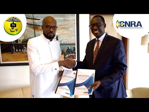 Signature de Convention entre le CNRA et Asfiyahi TV-Le Message de Babacar Diagne Président du CNRA