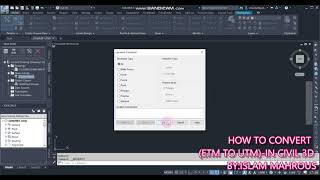 CONEVRT (ETM TO UTM )- ETM الي UTMتحويل نظم الاحداثيات باستخدام سيفل ثري دي من )تحويل نظام الاسقاط