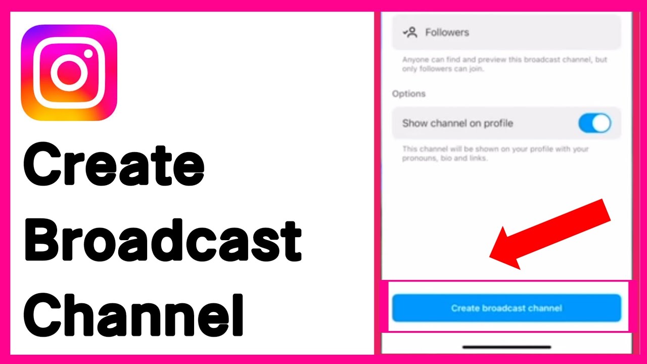 How To Create Broadcast Channel On Instagram, - YouTube