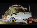 1080p AIDAprima Wundervolle aufnahmen bei nacht am Altona Cruise Center in Hamburg 18.02.2023