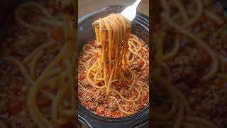 🍝 One-Pot Slow Cooker Spaghetti & Meat Sauce