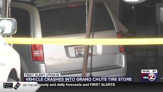Vehicle crashes into building in Grand Chute; multiple people injured