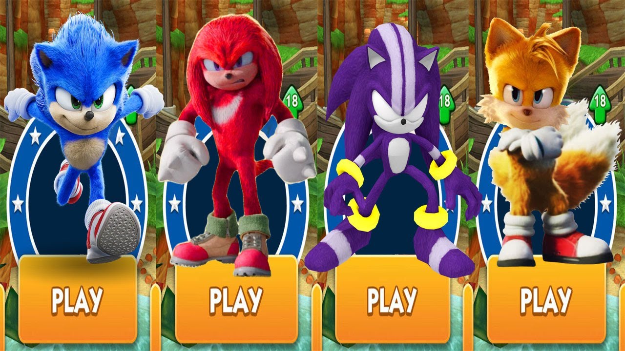 Sonic Dash - Darkspine Sonic vs All Movie Characters - Movie Sonic vs ...