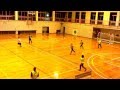 谷山ハンドボール  女子社会人と高校生のミックスゲーム