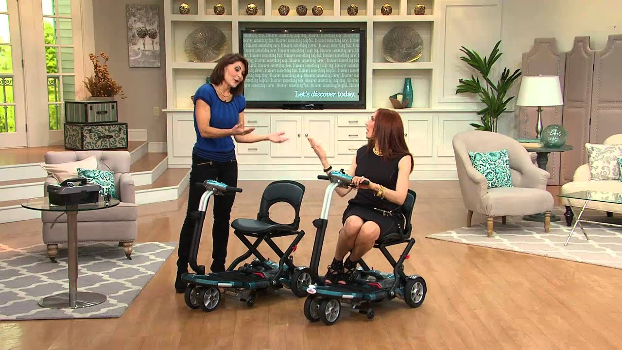 EV Rider TranSport Folding Mobility Travel Scooter with Albany Irvin