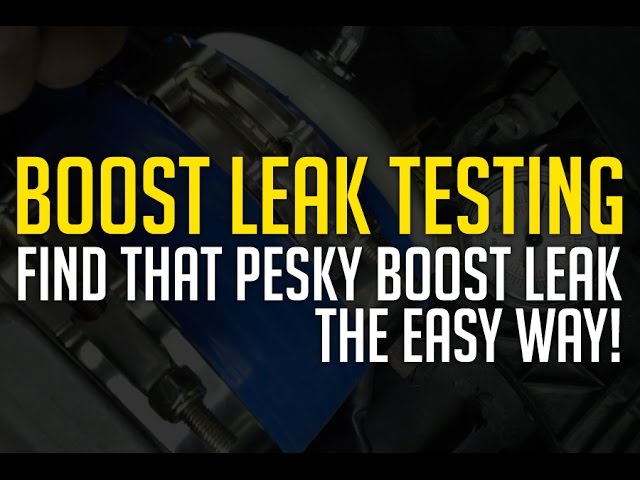 How to Test for Boost Leaks  MAPerformance DIY 