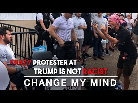 Insane Anti-Trump Protester goes BESERK on Crowder! | Change My Mind
