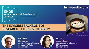 ONOS Researcher Connect: The Invisible Backbone of Research - Ethics & Integrity