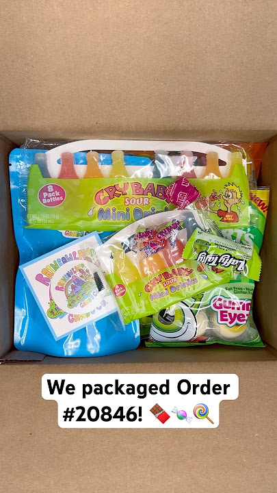 We packaged Order #20846! 🍫🍬🍭 #candy #packagingorders #candyshop #sweets #satisfying