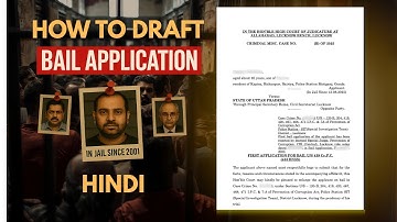 How To Draft Bail Application In High Court | format of bail application 2022