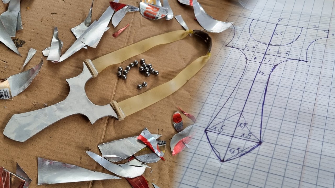 Hướng Dẫn Chi Tiết Cách Làm Ná Cao Su Bằng Lon Nhôm Tại Nhà Đơn Giản | Cách Vẽ Mẫu Ná One Hit