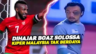 TOO ARROGANT 😱 When Boaz Solossa Died to His Death for the National Team's Pride, Defeating Malaysia