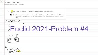 Euclid 2021-Problem 4 Guide