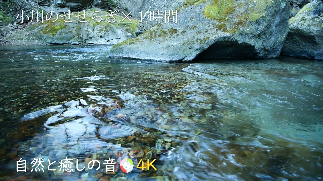 自然の音】小川のせせらぎ、癒し、睡眠、リラックス、作業用BGM/River