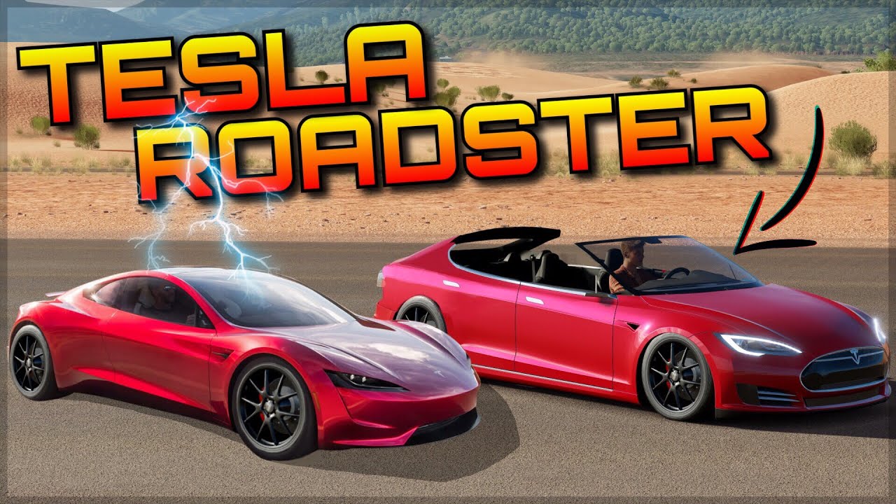 One Off Tesla Roadster In Forza Horizon 3 Ludicrously Fast Acceleration