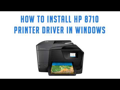 animation Hykler Knogle How to Install HP Officejet Pro 8710 all-in-one printer driver on Windows -  YouTube