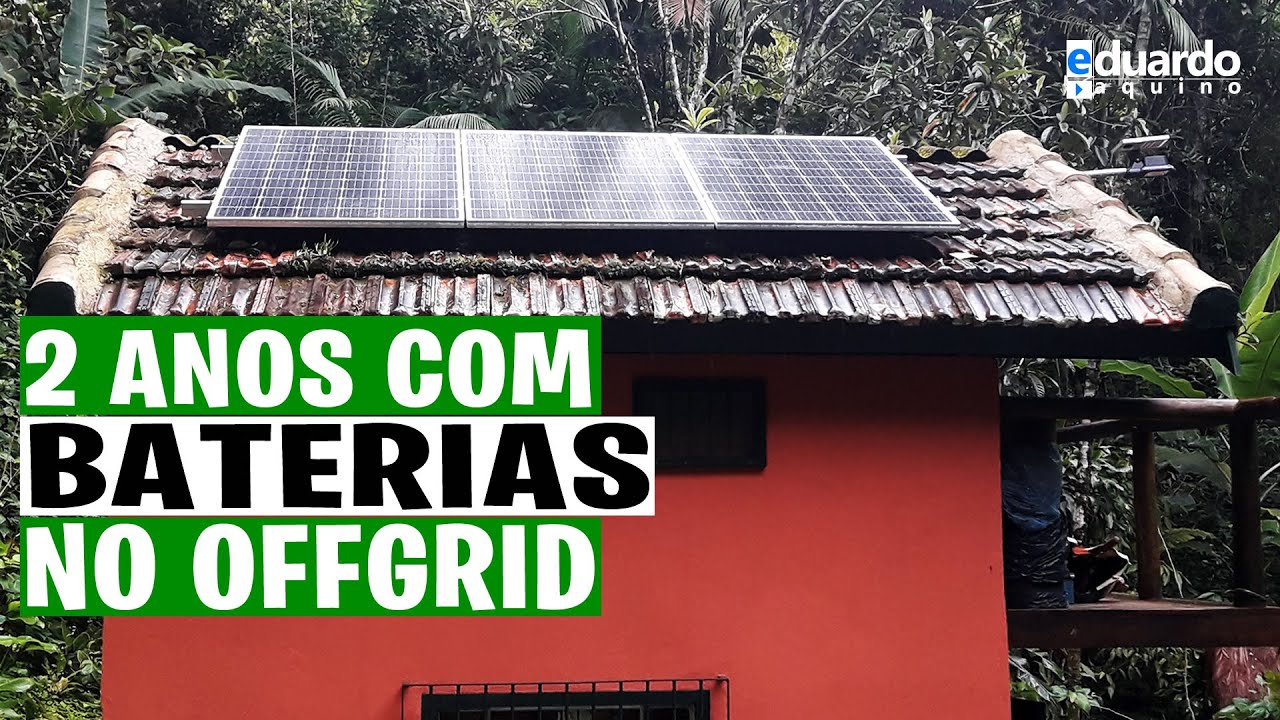 2 ANOS com ENERGIA SOLAR OFFGRID na PRAIA ISOLADA