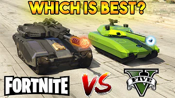 GTA 5 KHANJALI VS FORTNITE TANK | WHICH IS BEST?