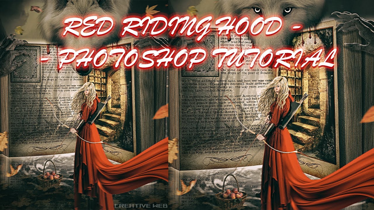 RED RIDING HOOD PHOTOSHOP MANIPULATION - PATIENCE REQUIRED PROJECT