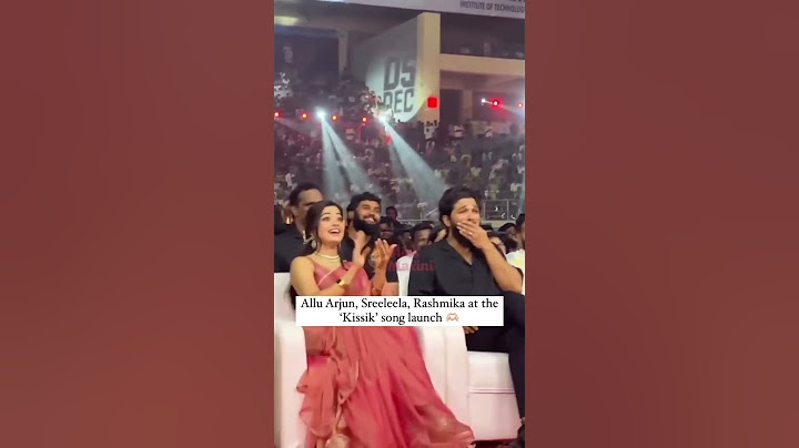 Allu Arjun, Sreeleela14 and Rashmika Mandanna at the ‘Pushpa 2’ ‘Kissik’ song launch😍