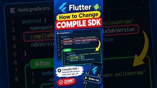 How to Change Flutter Compile SDK | compileSdk in Flutter