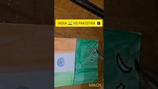 🎨India 🇮🇳 VS Pakistan🇵🇰 – A Powerful Painting of Unity, Patriotism & History #shorts #art