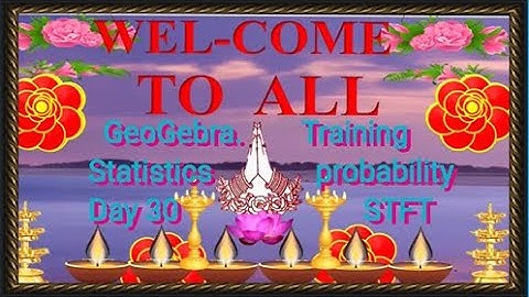 Statistics and probability in GeoGebra