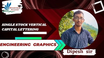 #lettering || #engineering #drawing || #STA by Dipesh Sir