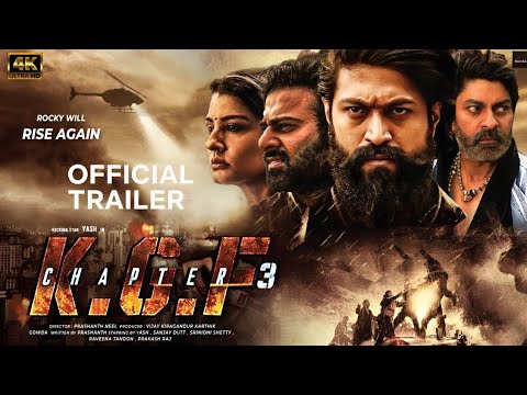 K. G. F: Chapter 3 - Official Trailer | Rocking Star Yash | Prabhas | Prashant Neel | New Movie 2025