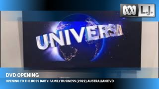 Opening to The Boss Baby: Family Business (2022) Australian DVD