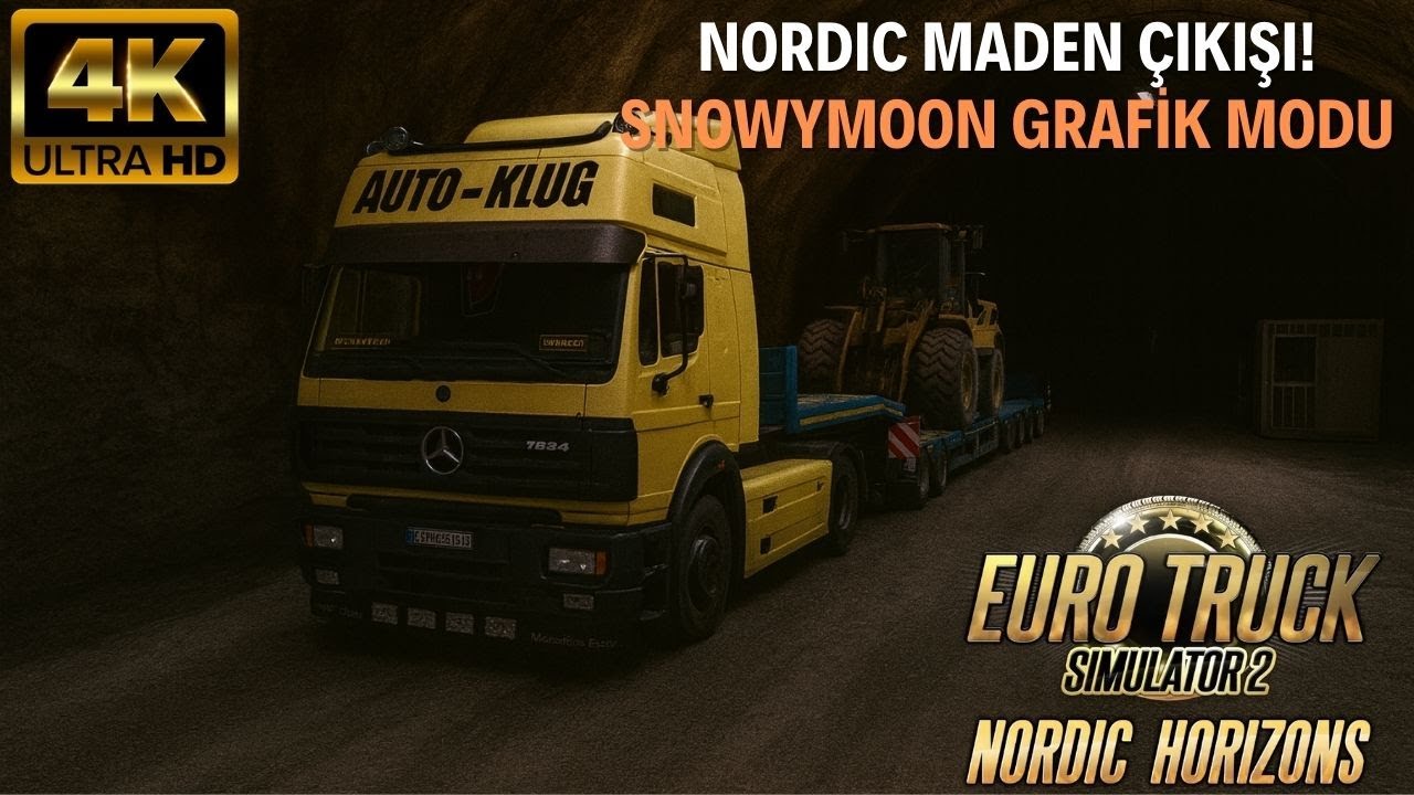 Mercedes SK12 ile Yer Altı Madeninden Kuzeye Yolculuk | ETS2 Nordic Horizons 