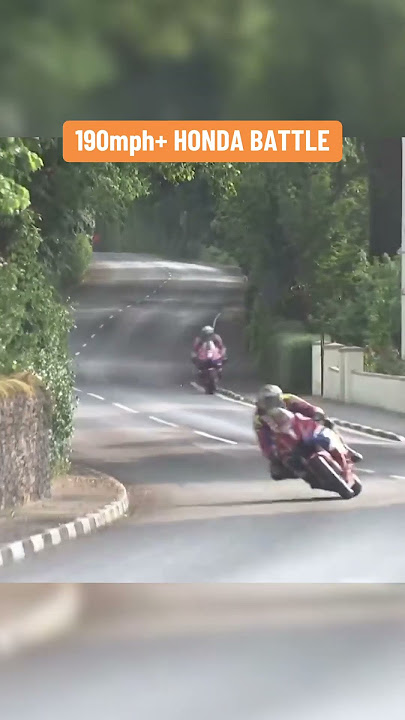 190mph Honda Battle 🤯 2025 Isle of Man TT #TT2025 #johnmcguinness #deanharrison #isleofmantt #speed