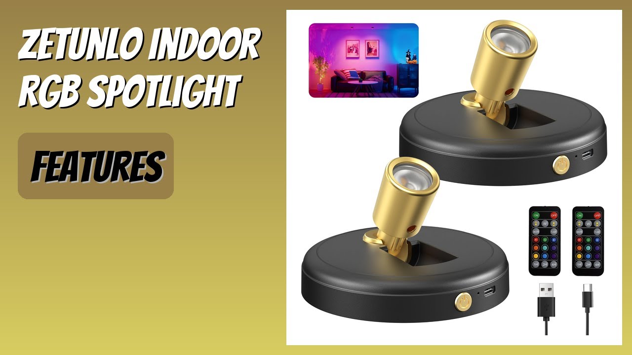 REVIEW (2026): Zetunlo Indoor RGB Spotlight. Features