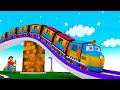 Toy Factory Cartoon Train | Choo Choo Cartoon Train Videos for Children