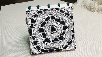 29/100 day Zentangle Pattern | Doodle art | Easy Patterns for Beginners