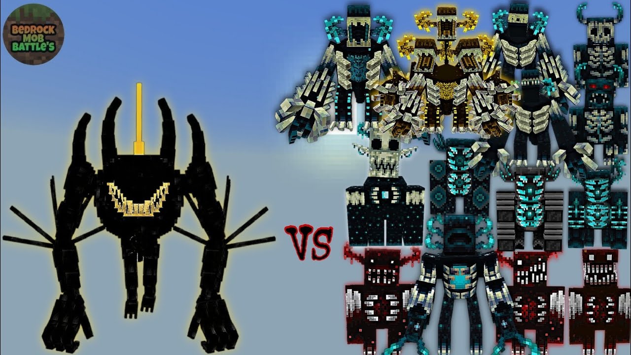 Remake OP Beast Bendy vs Warden Plus | Minecraft Bedrock | Mob Battle