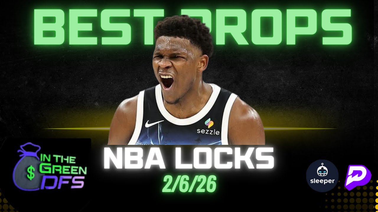BEST NBA PROPS TODAY | BEST 5 BETS | FRIDAY 2/6/26 | BONUS BET 🔥