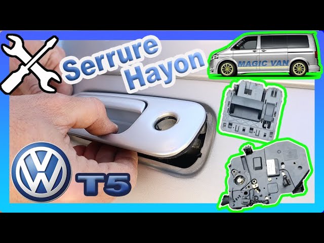 VW T5 tailgate lock tutorial 