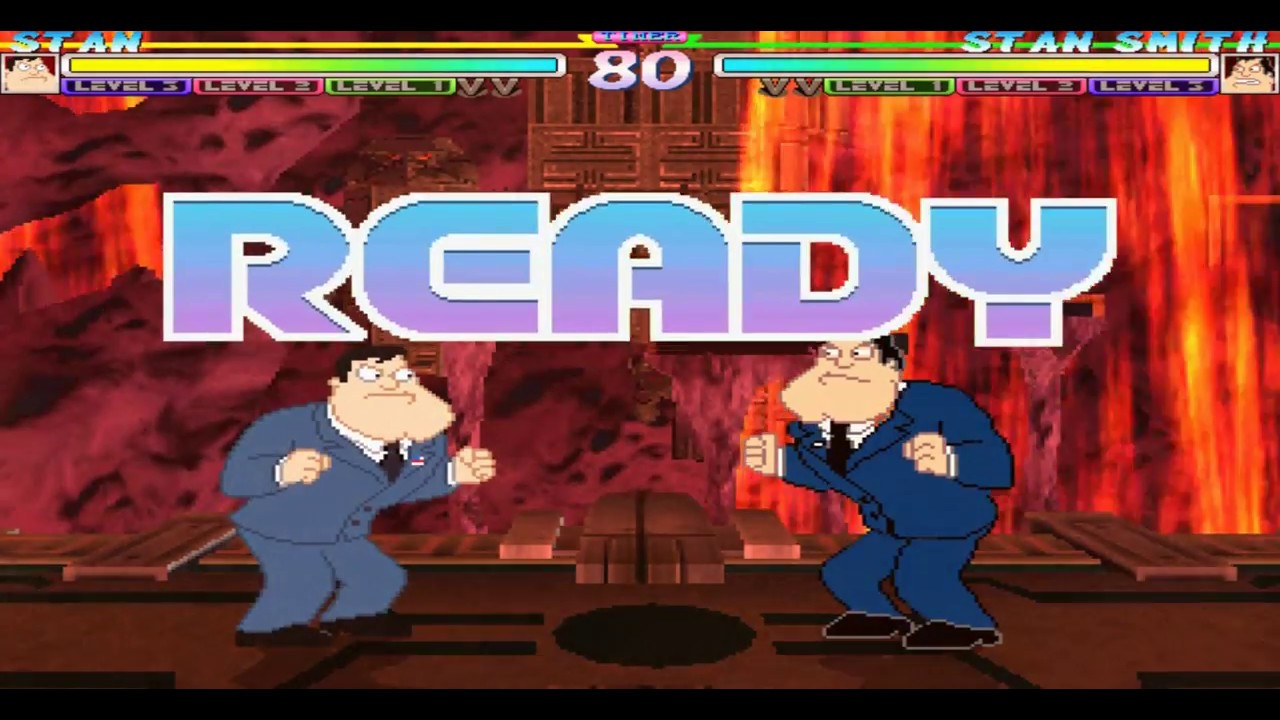 Mugen Random Battles: Stan Smith (thebootlegs170) vs Stan Smith (Warner) 3 rounds