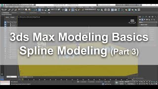Learn Spline Modeling in 3dsmax from Scratch, For Beginners