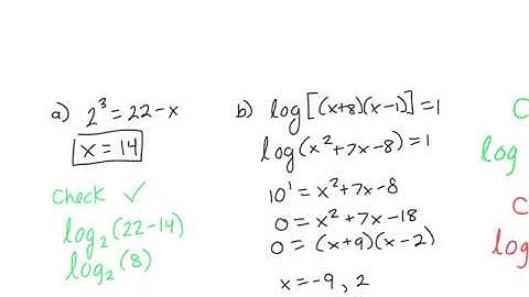 Solving Exponential and Logarithmic Equations