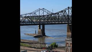 The Mississippi River is really low right now near Vicksburg Mississippi