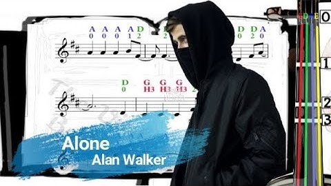 Alone | Alan Walker | Violin SHEET MUSIC [With Fingerings] [Level 4]