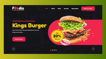 How to Create a Responsive Restaurant Website using HTML CSS & JavaScript