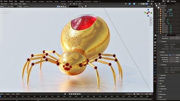 Blender Spider Bot Timelapse Modeling | Blender 3.0