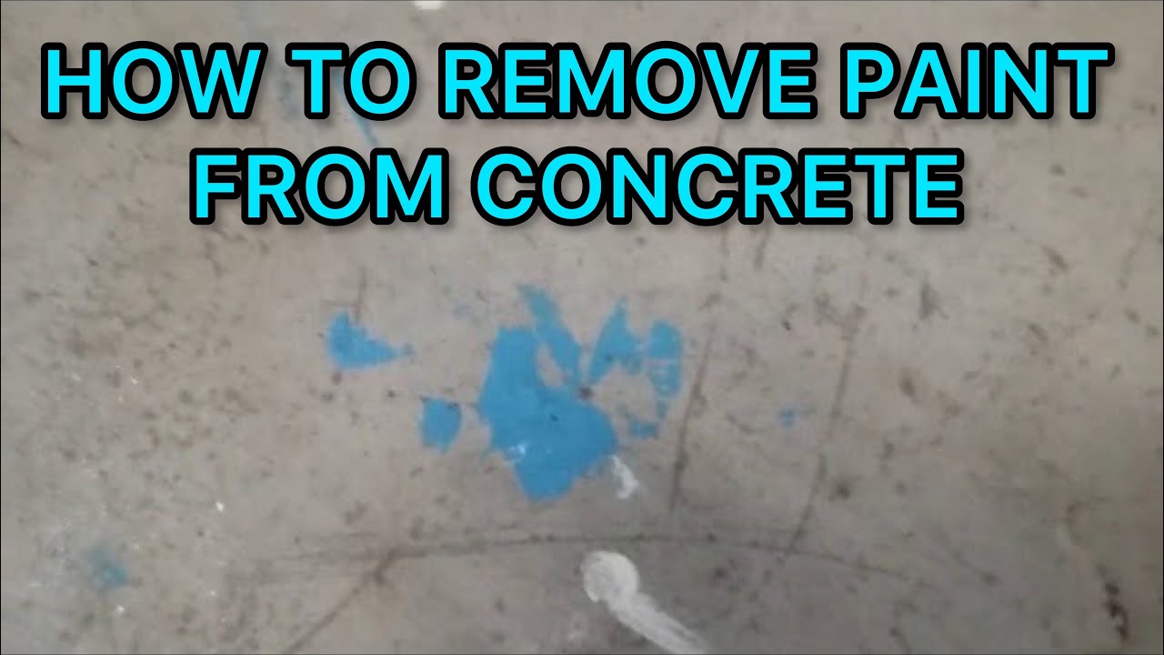 HOW TO REMOVE PAINT FROM CONCRETE!! YouTube